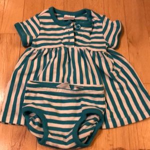 Hannah Andersson Striped Dress Set s50 (0-3m)